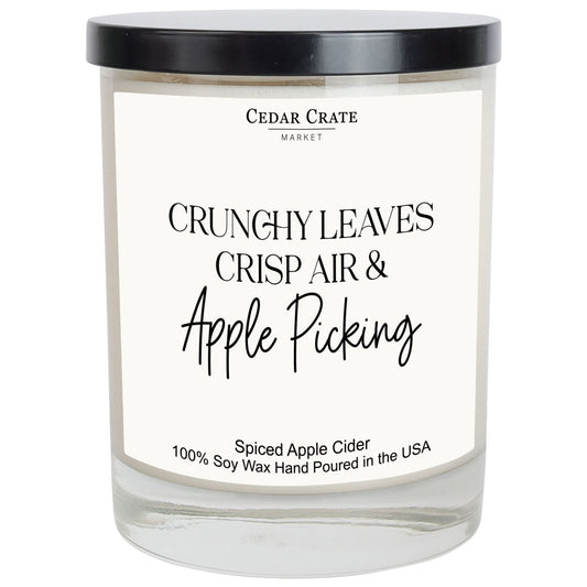 Crunchy Leaves, Crisp Air & Apple Picking - Fall Candle