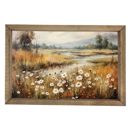 Fall by the River Framed Art