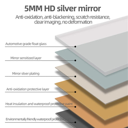 28"x60" Frameless LED Bathroom Mirror with Demist Function