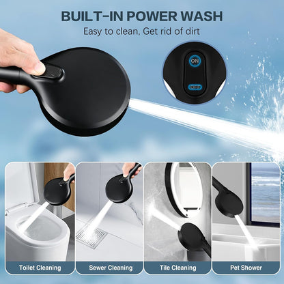 Filtered Shower Head with Handheld, High Pressure 9-Spray Showerhead with Hose and Bracket