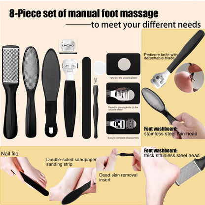 Darmave Electric Foot Callus Remover, Smooth Pedicure Wand with 60 Sanding Pads, Foot Scrubber File, Pedicure Tools for Feet, Heel Scraper for Cracked Heels