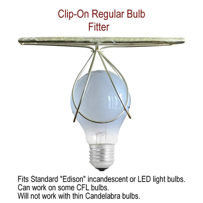 8"W x 7"H Empire Linen Edison Clip On Lamp Shade Light Oatmeal