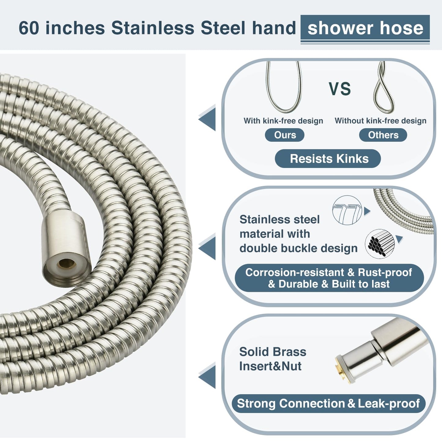Dual Shower Head-Rain Shower Head with Handheld Shower Set, Diverter