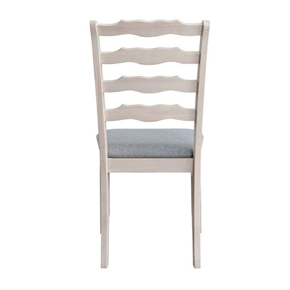 ACTU Farmhouse Dining Table Set with Upholstered Chairs for 4–6