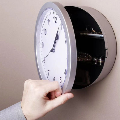 Real Clock Diversion Safe - Discreet Secret Compartments Of A Wall Clock To Store Money, Jewelry, Or Other Valuables