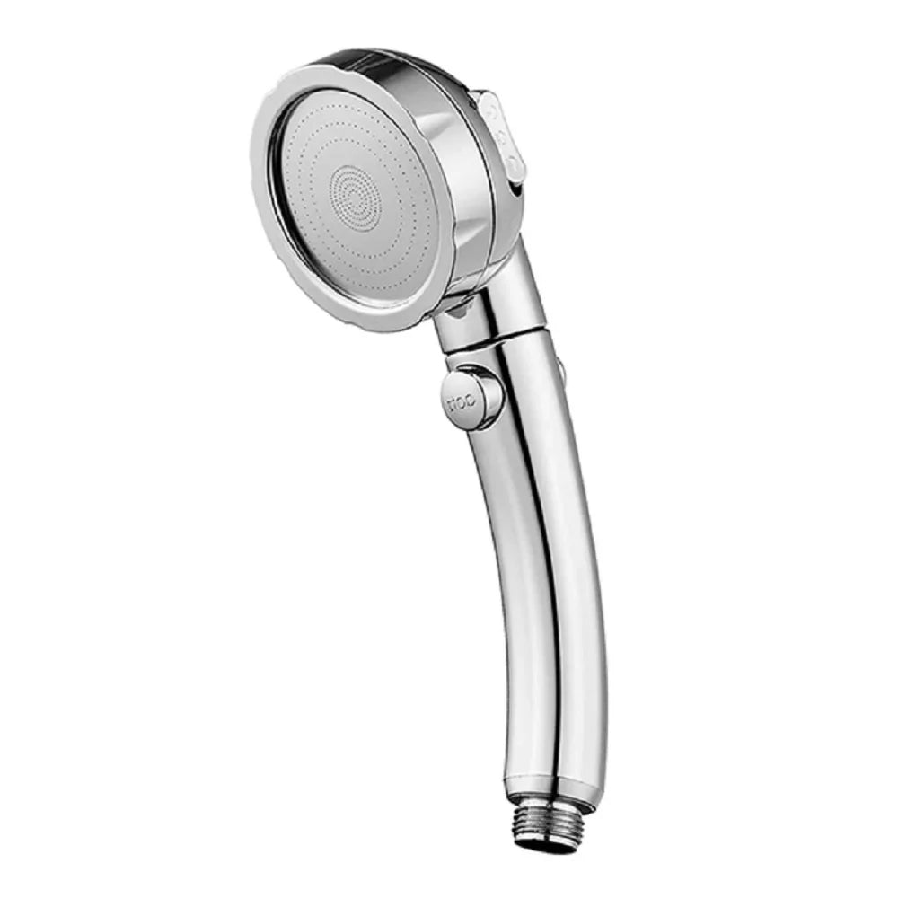 High Pressure Bathroom Shower Head 3 Modes Adjustable Water Saving Rain Luxury Home Hotel Silver Sprayer Bathroom Accessories