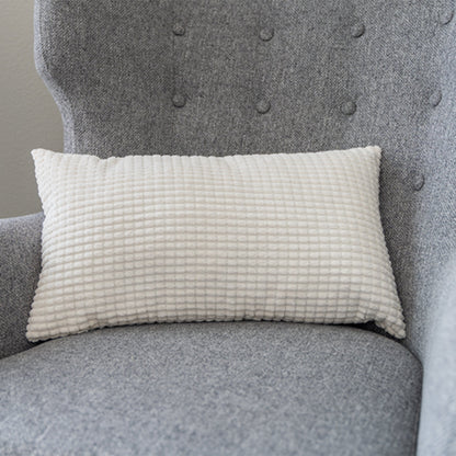 12''x20'' Soft Chenille Dot Throw Pillow | 8 Colors – Plush Textured Design | Cozy Modern Lumbar Accent | Insert Included