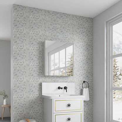 24'' W x 26'' H Surface Frameless Mirror Medicine Cabinet