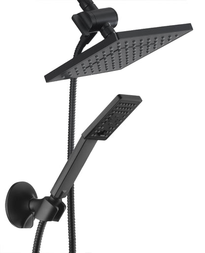 Dual Shower Head-Rain Shower Head with Handheld Shower Set, Diverter
