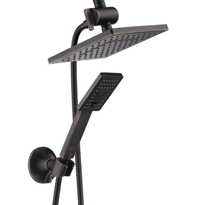 Dual Shower Head-Rain Shower Head with Handheld Shower Set, Diverter